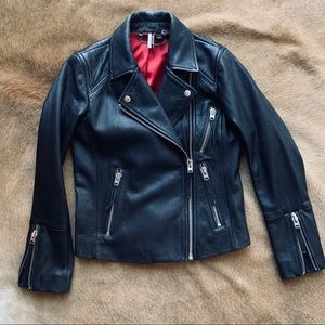 Rosemary Leather Biker Jacket